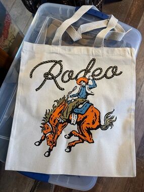 Canvas Rodeo Tote Bag